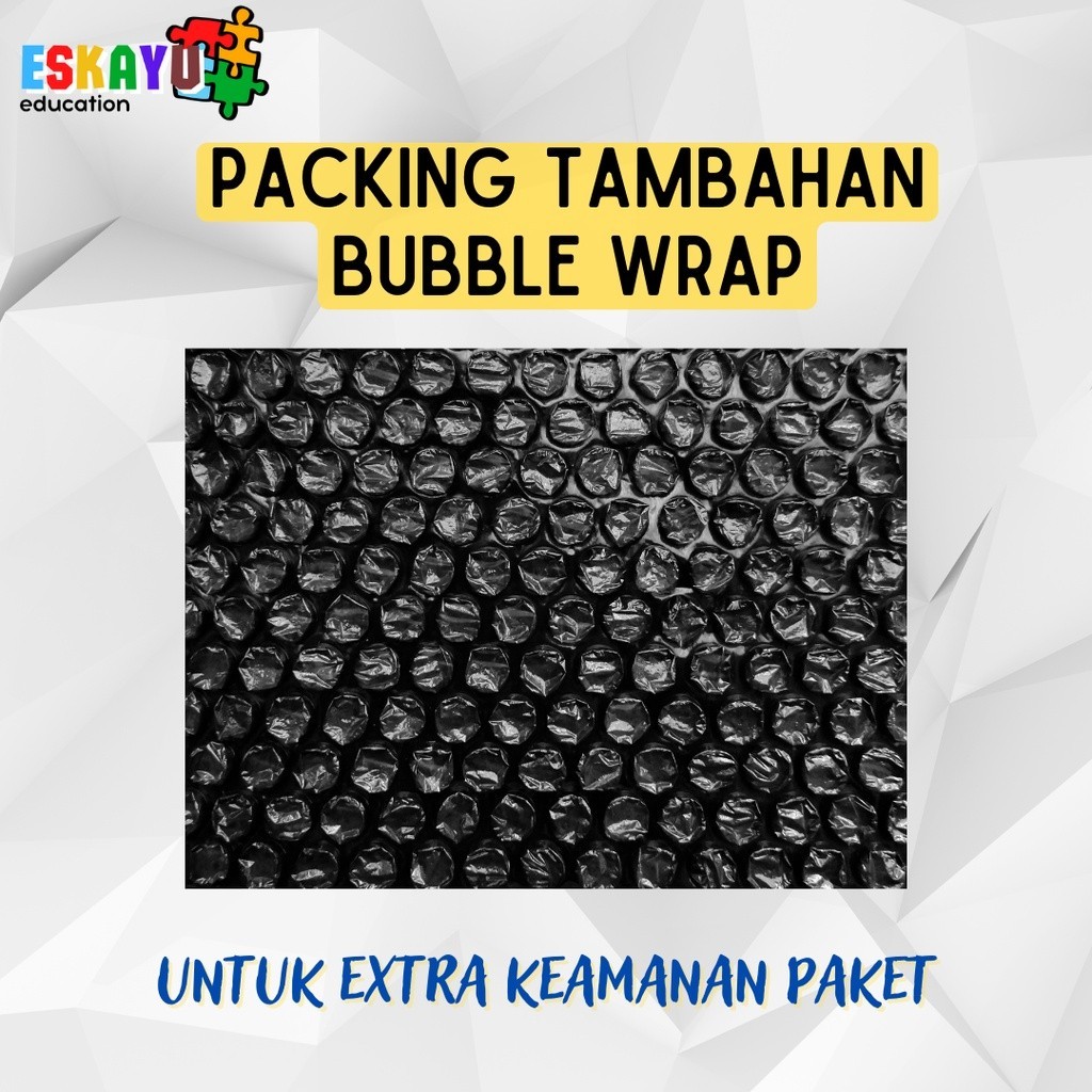 

PACKING TAMBAHAN BUBBLE WRAP UNTUK EKSTRA KEAMANAN PAKET