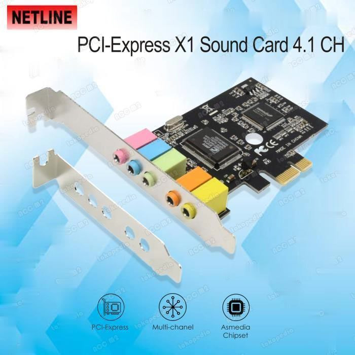 PCIE X1 SOUND CARD 4.1 CH CMI 8738 SOUND CARD PC PCI-E EXPRESS