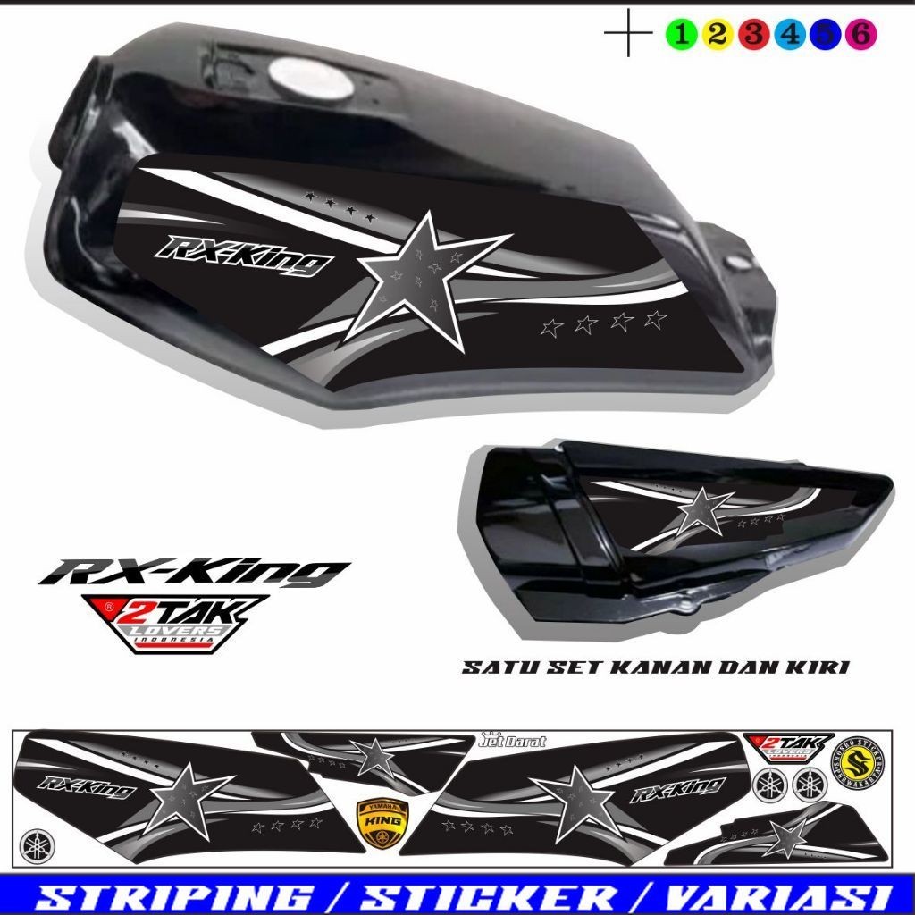 COD / STIKER MOTOR STIKER MOTOR RX KING/ STRIPING RX KING / VARIASI RX KING