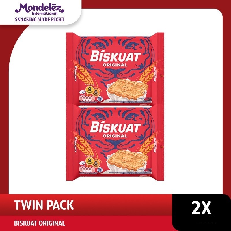 

Biskuat Biskuit Original Regular 106.4g, Jajanan dan cemilan favorit Anak Sekolah - twinpack