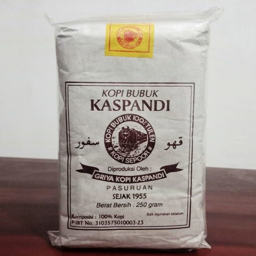 

KOPI KASPANDI merk SEPOOR - KOPI BUBUK MURNI ROBUSTA - ARABICA (BUNGKUS KERTAS) 2 UKURAN