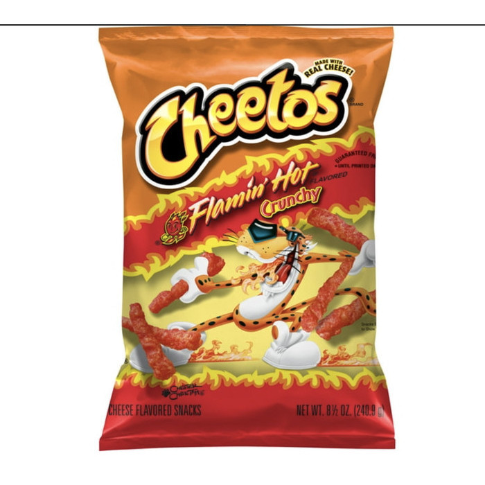 

CHEETOS CRUNCHY CHEDDAR JALAPENO | FLAMIN HOT | MADE IN USA - FLAMIN HOT