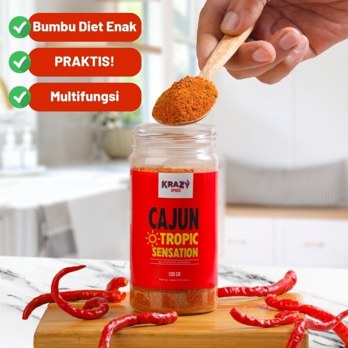

HEMAT! Krazy Spices Bumbu Marinasi Diet Dry Rub - Cajun