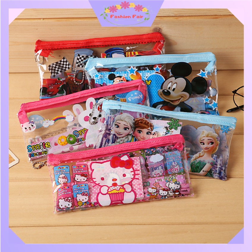 

FASHION FAIR S5999 Alat Tulis Kartun Lucu Set 6 in 1 / Stationery Study Set Murah Karakter / Set Perlengkapan Sekolah Anak 6 in 1