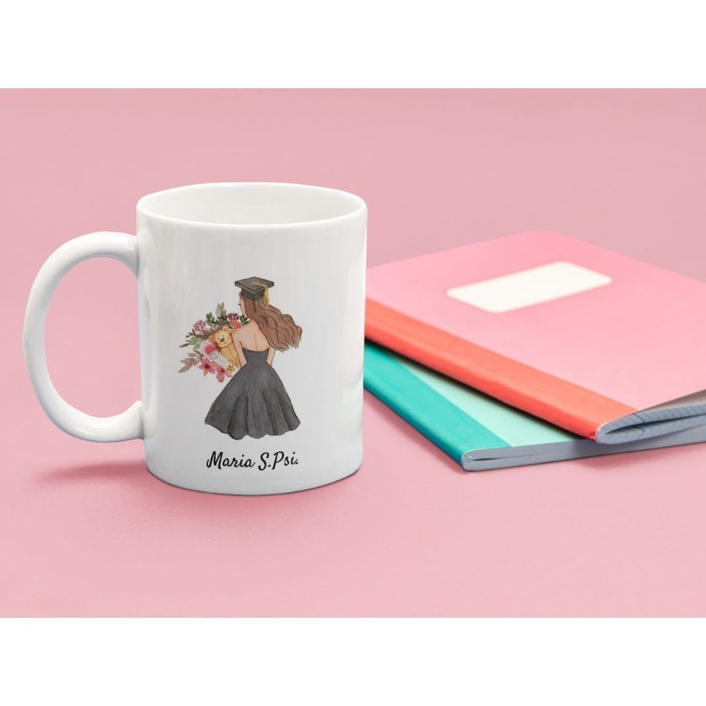 Mug Hadiah Wisuda Custom Nama Keko