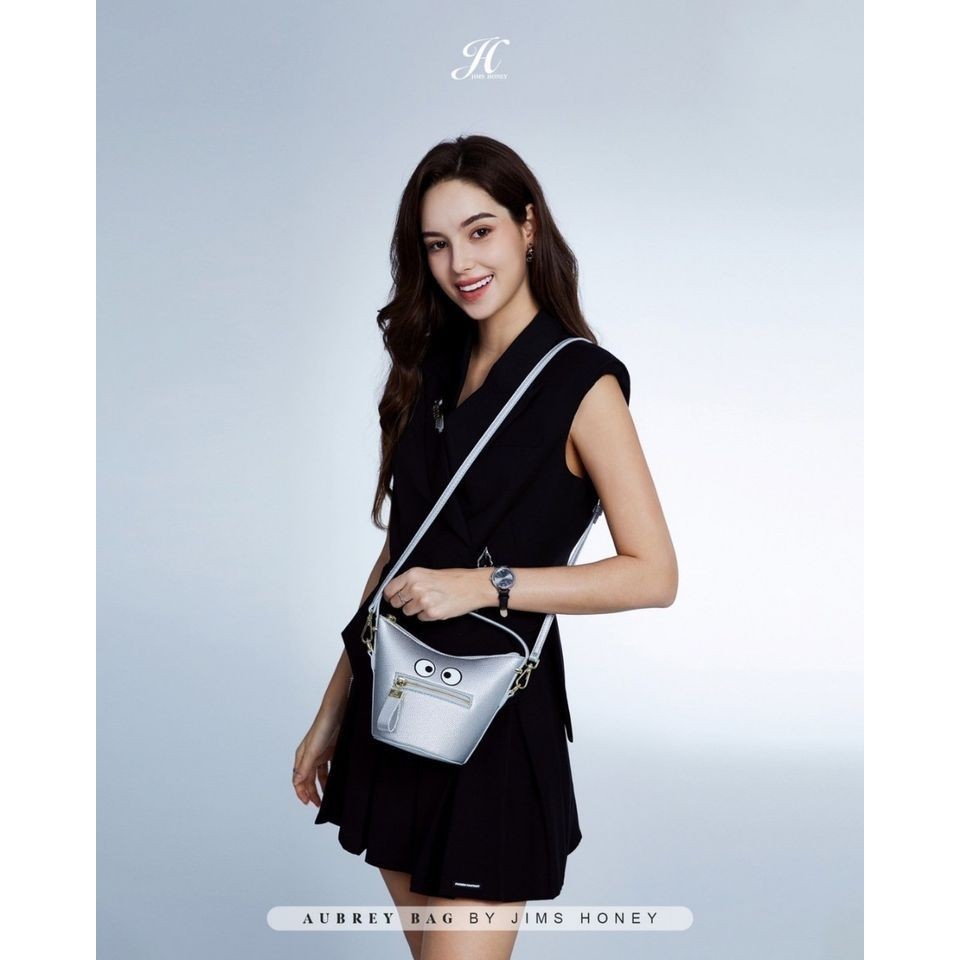 AUBREY BAG JH 335 KECIL JIMSHONEY TAS KECIL KULIT ERUK DENGAN AKSEN MATA JH