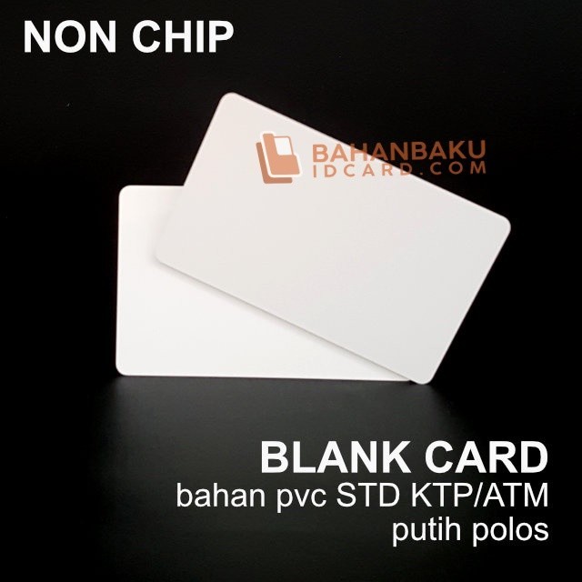 

BLANK ID CARD POLOS / Kartu Blank id Card Thermal PVC Card 0.9 mm Polos Standar ISO GLOSSY OR DOFF
