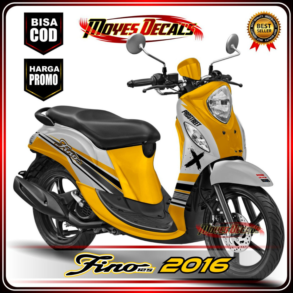 Decal Stiker Fullbody  Yamaha FINO 125 Fi - Decal Motor Fino 125 motif Racing3