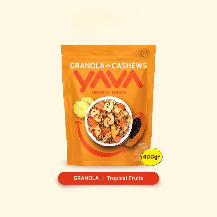 

YAVA Granola Tropical Fruits 400gr - Granola aneka buah