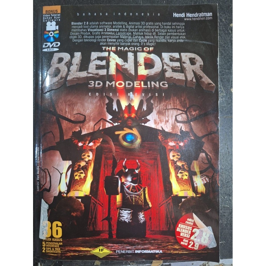 BUKU THE MAGIC OF BLENDER 3D MODELING edisi revisi