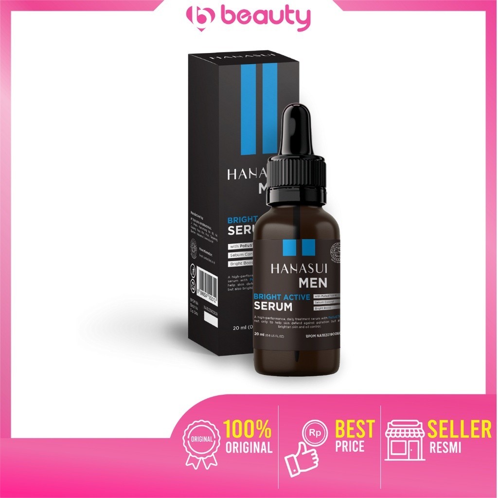 Hanasui Men Bright Active Serum / serum wajah pria