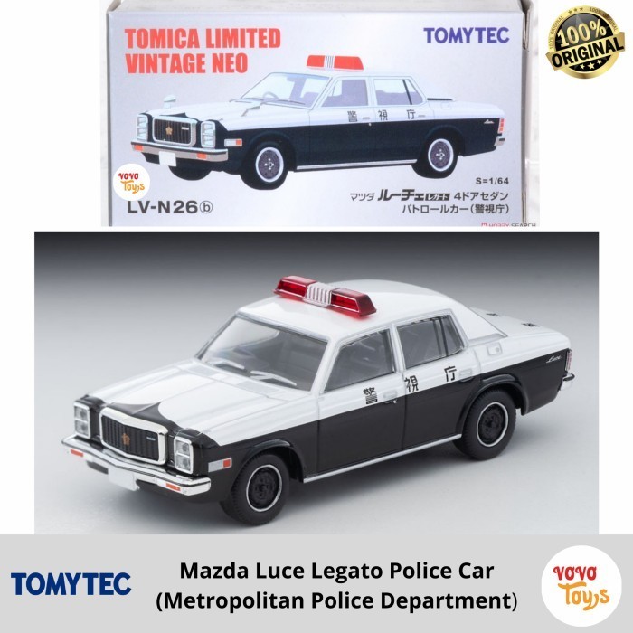 AR2158 Tomica Limited Vintage Neo TLV-N26b Mazda Luce Legato Police Car Tomy