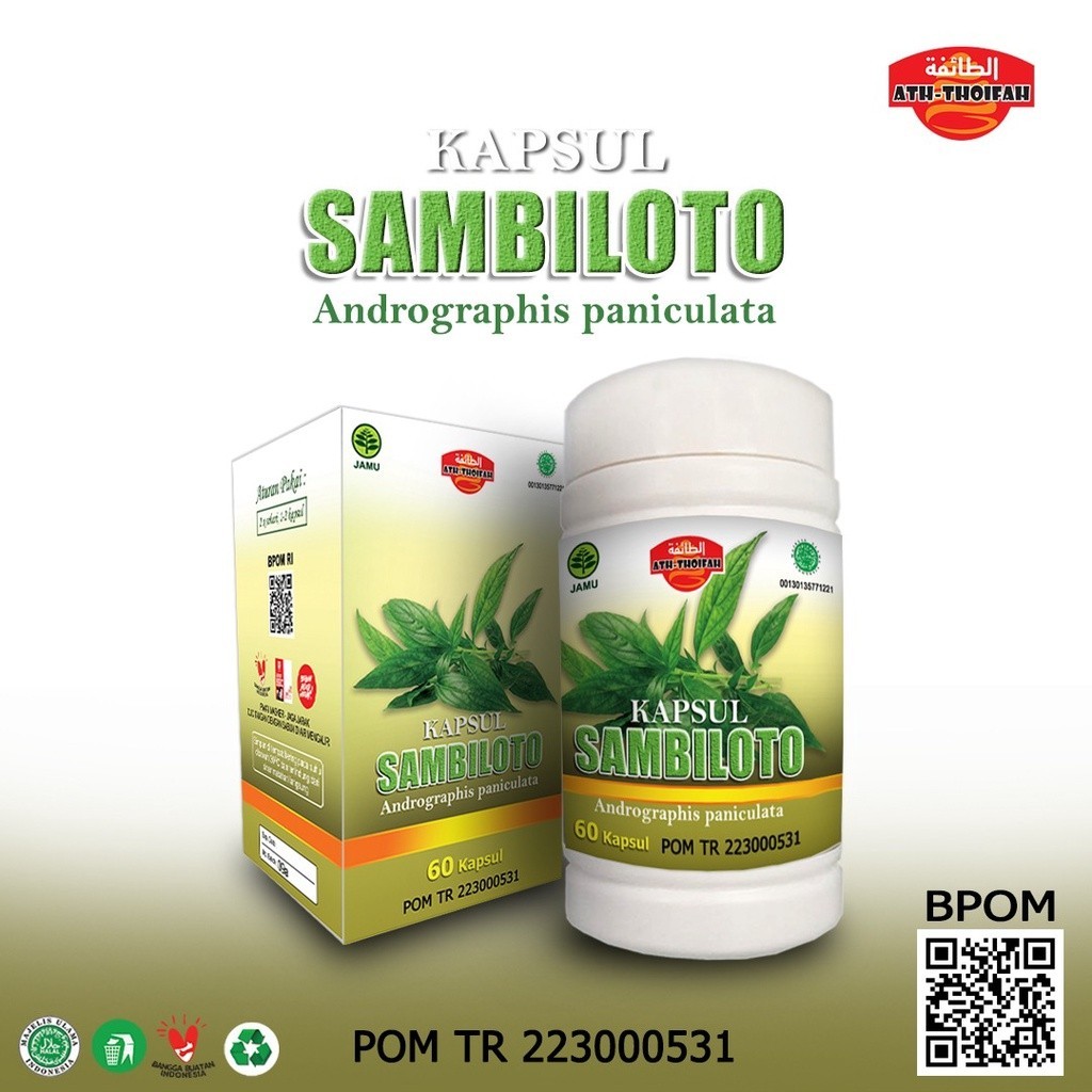 

Kapsul Sambiloto Ath-Thoifah 60 Kapsul Obat Kencing Manis Diabetes
