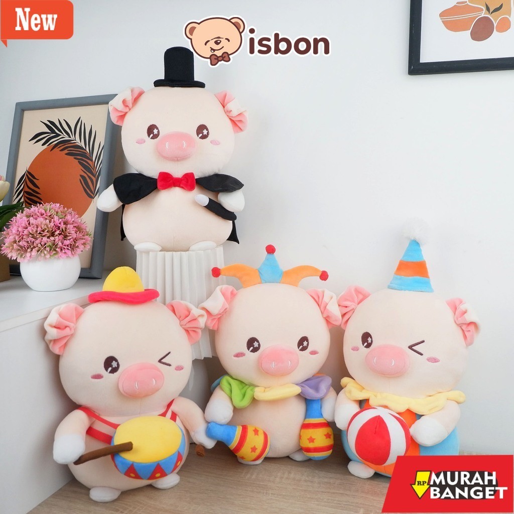 Mainan anak perempuan edukasi masakan yg viral- Istana Boneka Babi Circus Piggy With Baju Lucu Maina