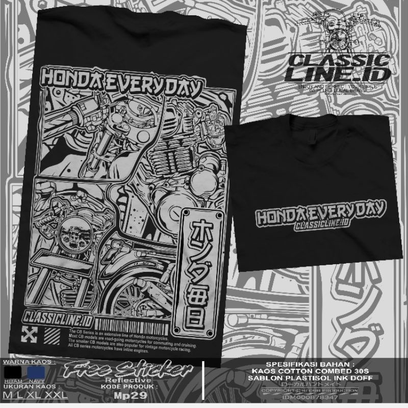 MP 29 kaos cb kaos gl Honda squad Honda gank kaos racing kaos  herex classicline.id