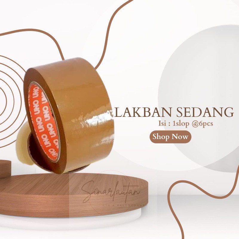

LAKBAN SEDANG COKLAT UNO