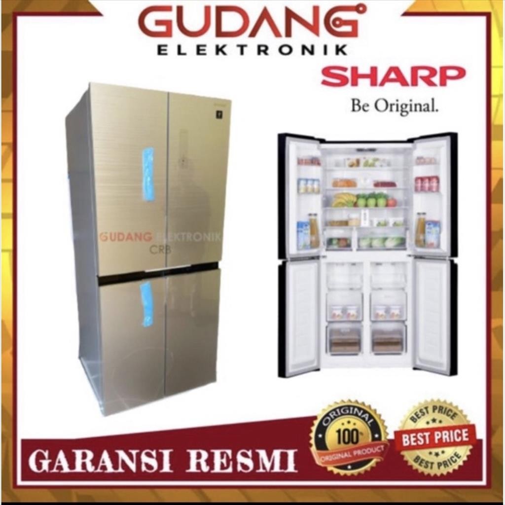 LEMARI ES SHARP 4 PINTU SJ-IF51PG KULKAS SIDE BY SIDE SHARP SJ IF51 PG