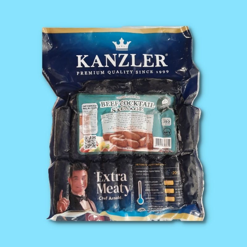 

Kanzler Beef Cocktail 250 gram / sosiw daging sapi coocktail / sosis breakfast hotel / kanzler sosis original bekasi jakarta
