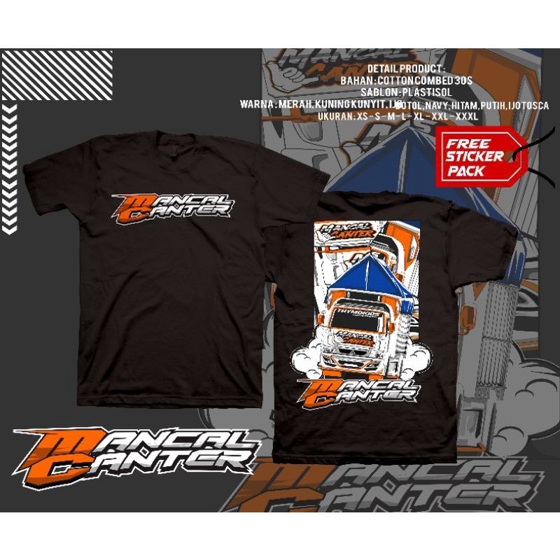 KAOS TRUCK MANCAL CANTER VOL 5 EDISI TERBARU || KAOS TRUCK MURAH FREE STIKER |
