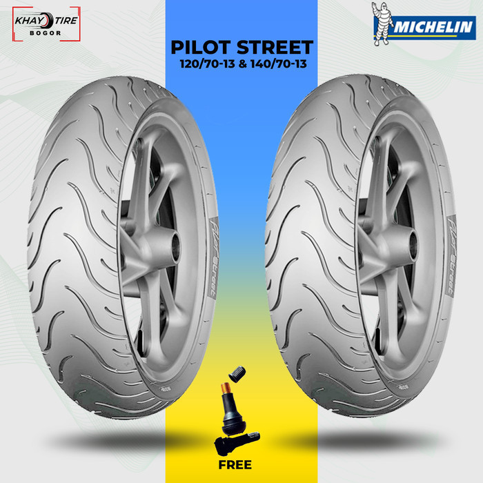Sepasang Ban Motor YAMAHA NMAX - MICHELIN PILOT STREET 120/70 & 140/70