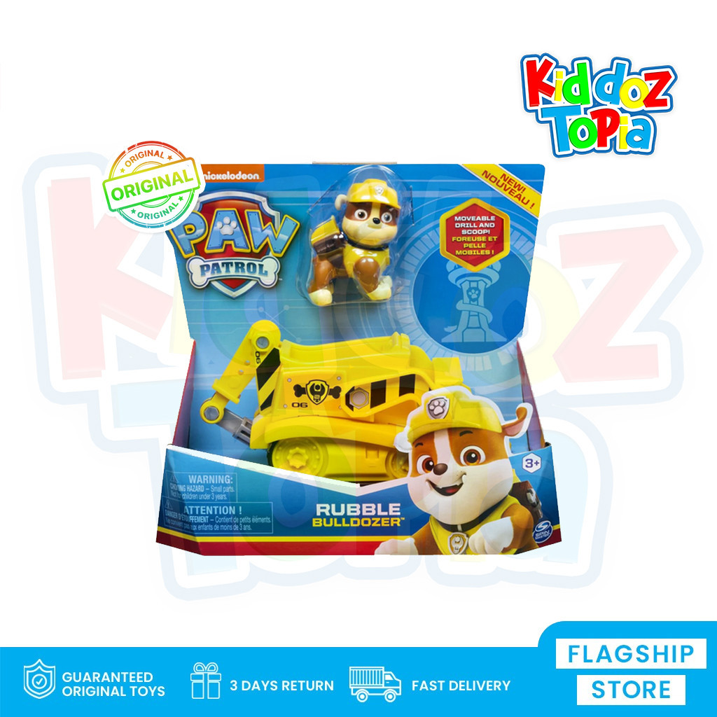 Paw Patrol Moveable Drill and Scoop Rubble Bulldoze GLC