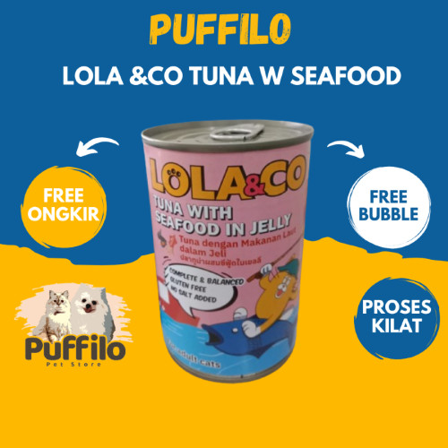 

MAKANAN BASAH KUCING KALENG TUNA W/ SEAFOOD