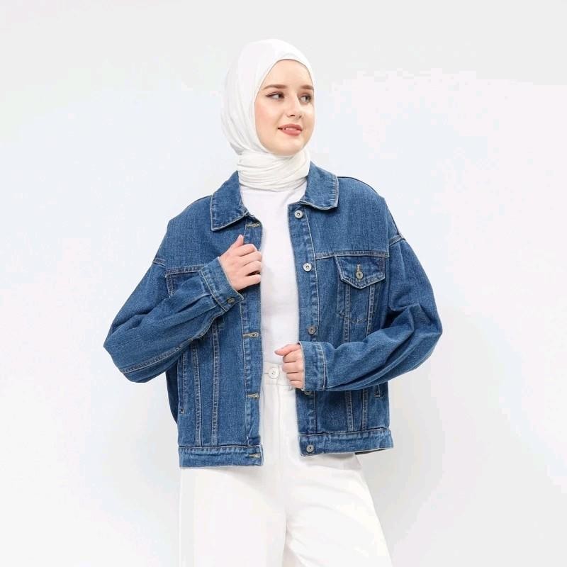 El Ghania - JAKET DENIM WANITA KOREA