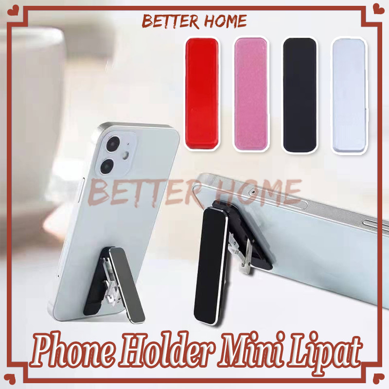 Phone Holder Mini Lipat/Holder Hp Tempel/Stand HP Lipat Ultra Tipis