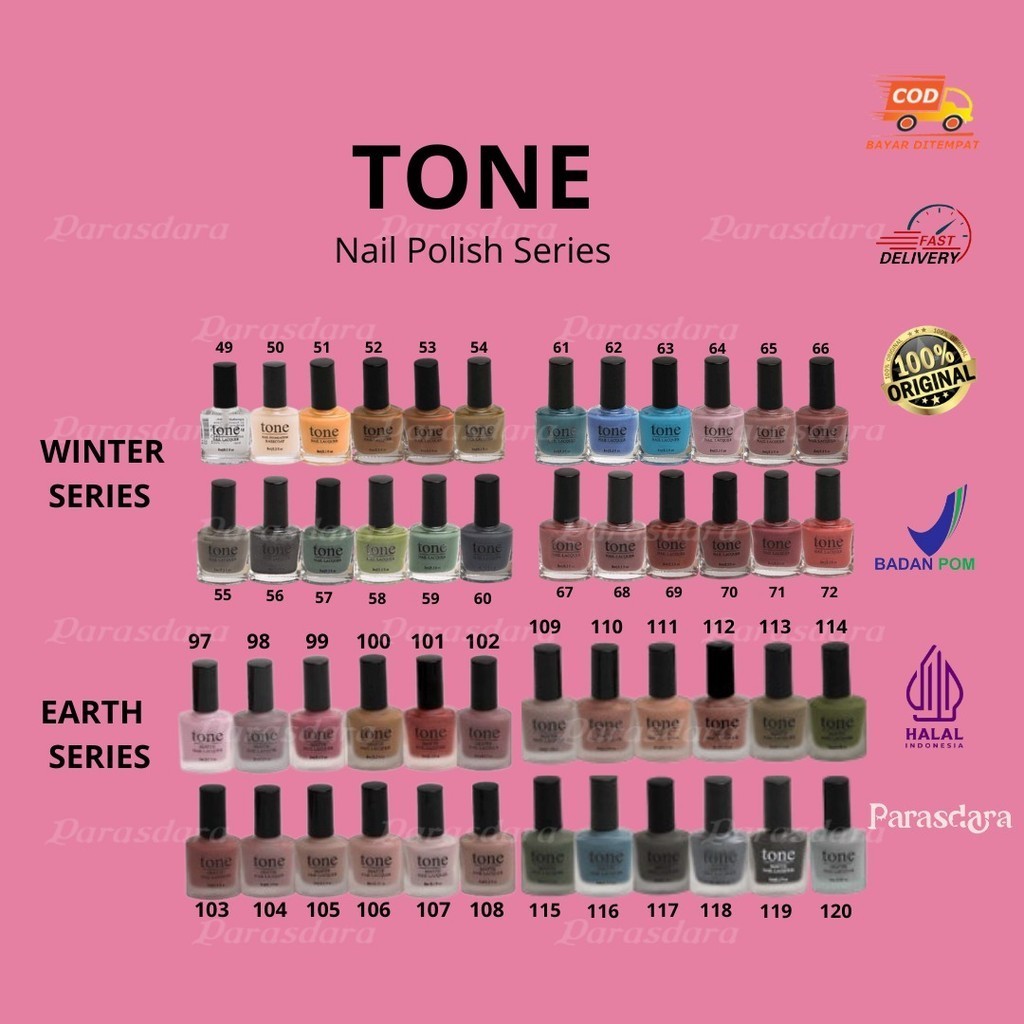 Tone Nail Polish Winter Series | Earth Palette