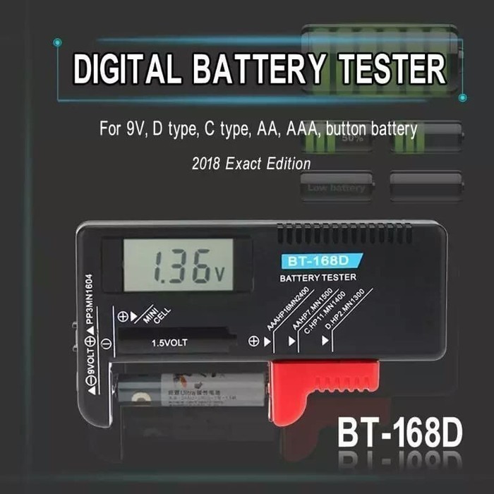 alat tes baterai / alat ukur kapasitas baterai/digital battery tester