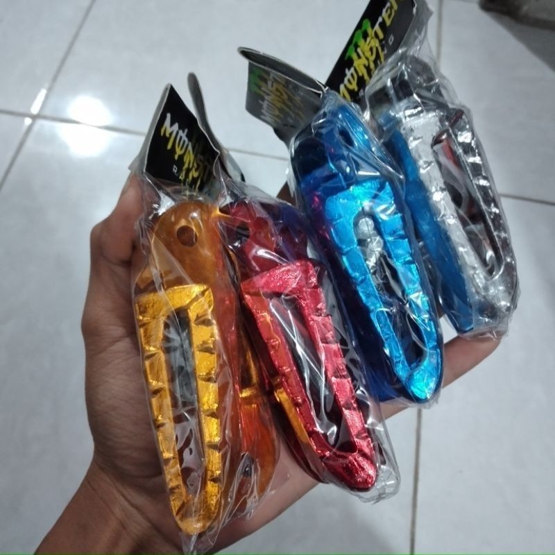 [ DELSER MOTOR ] FOOT STEP FOOTSTEP BELAKANG CNC WARNA HONDA MATIC SCOOPY FI BEAT STREET VARIO 150 1