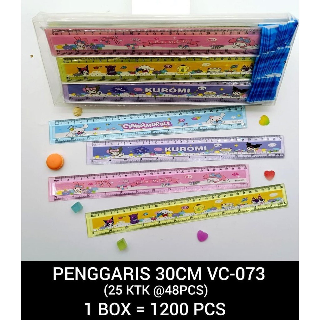 

(1 Biji) Penggaris Sanrio VC-073 30 Cm / Penggaris 30 Cm Sanrio VC-073 / Penggaris GXIMP VC-073