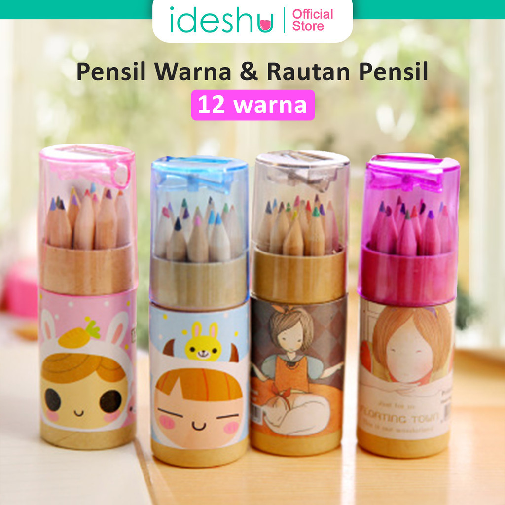 

Pensil Warna Dan Peraut Pensil Warna Set 12 Warna
