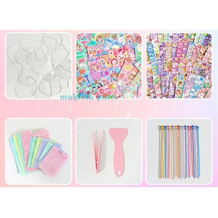 

LKM328 Stiker Set 5in1 Isi 23pc Motif Kartun Korea Lucu Anti Air Dekor - 02
