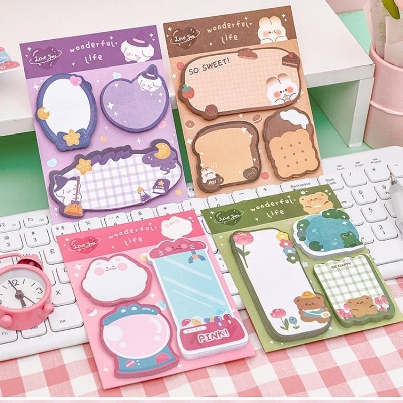 

(60 lembar) Memopad Warna 3 in 1 Wonderful Life Cantik