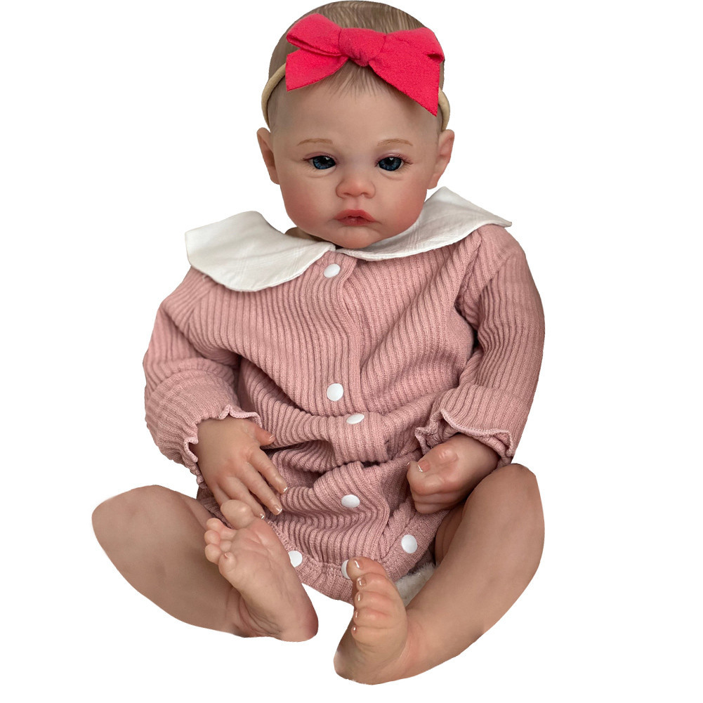 19in Reborn Baby Dolls 3D Skin Real Life Baby Dolls Visible Veins Lifelike Reborn Baby Dolls Soft To