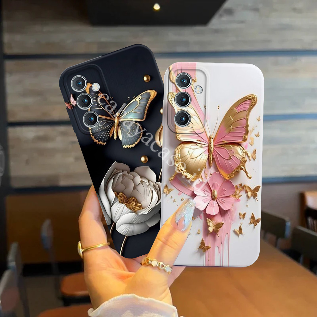 Samsung A05s A05 A15 M15 A14 M14 A24 Case - Motif B4ru But3r - Softcase - Tpu - Pelindung
