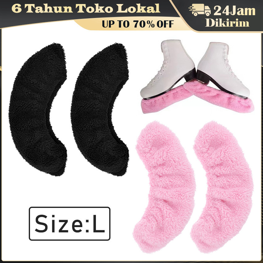 2Pcs Soakers Pelindung Blade Guard Ice Skating Figure Skating Kain Terry / Pelindung Seluncur Es / I