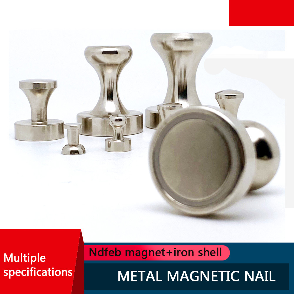 

D11x13 Metal Magnetic Nails D16x20 Strong Magnetic Nails D11*13mm Fridge Pastes White Board Office Powerful Magnet Thumbtack