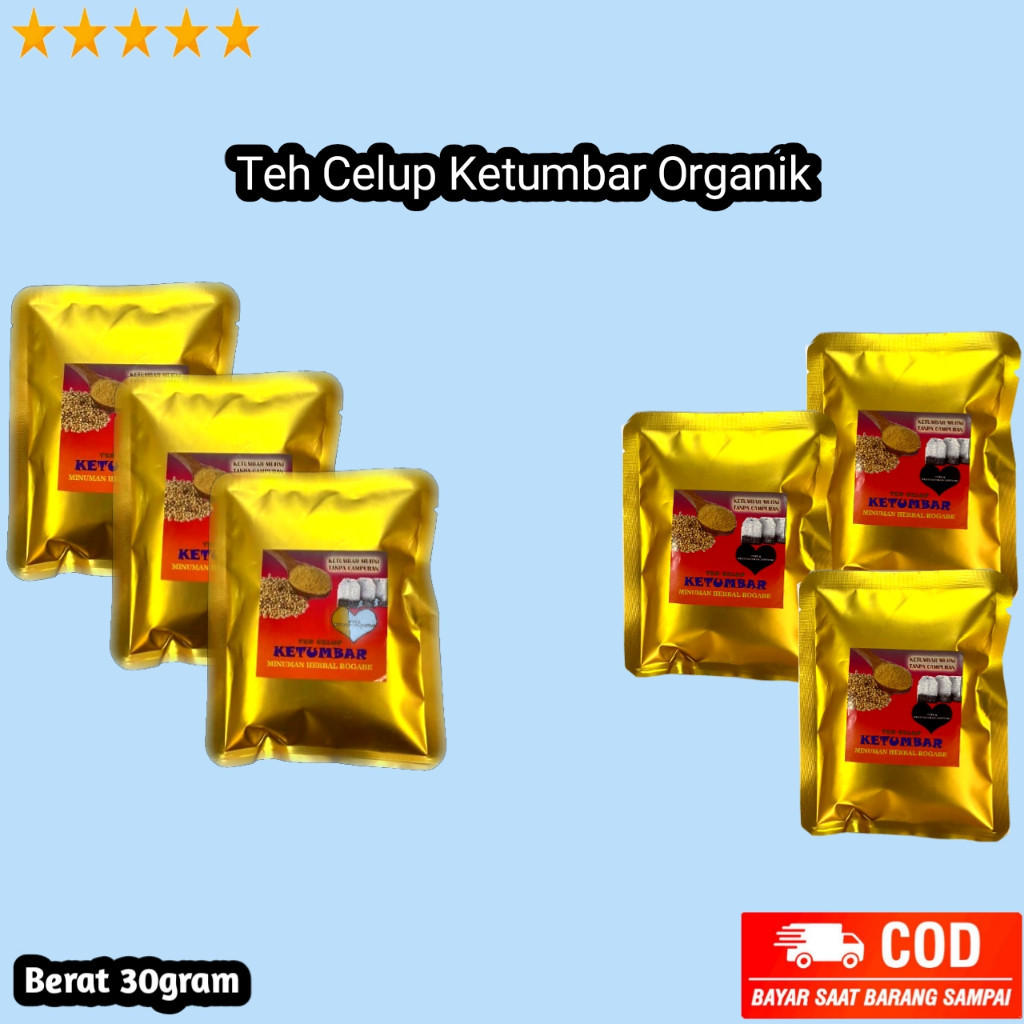 

Teh Celup Ketumbar Organik 100% Asli Tanpa Campuran 1 Bungkus isi 5 / M N