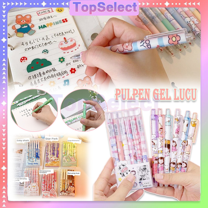 

Pulpen Gel Mekanik Lucu Karakter 6PCS / 0.5MM Ballpoint Mekanik Pulpen Set Isi 6 PCS/Lucu Kartun Mekanik Pena /Gel Pulpen Mekanik /Pulpen Gel Mekanik Lucu Karakter /Pulpen Gel Lucu 6 PCS