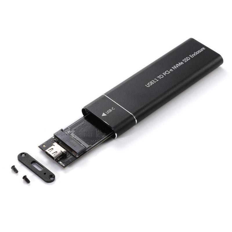 M.2 NVMe SSD Enclosure Adapter 10Gbps USB C 3.1 Gen2 NVMe Case External Enclosure NVMe Reader NVMe C