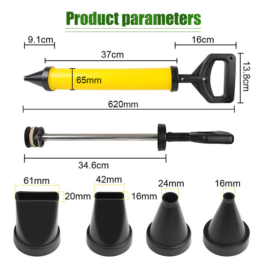 4Head semprotan semen Mortar Jumbo 4nozzle Pompa Semen Caulking Gun Grout Pump Mortar Sprayer MANUAL