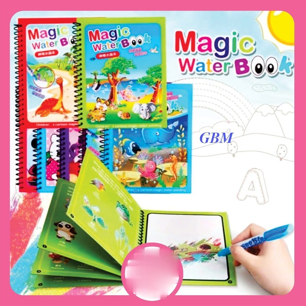 

Buku Mewarnai Ajaib / Mainan Edukasi Anak Doodle Book Painting Set