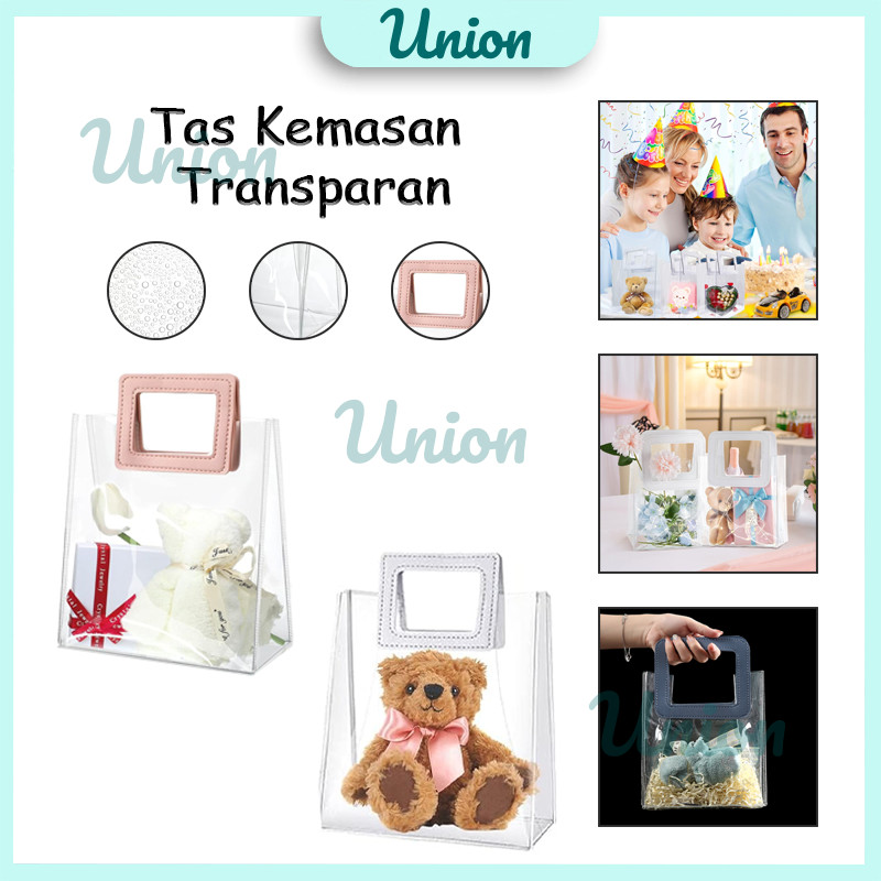 

Goodie Bag Hampers Gift Bag Kantong Souvenir Ulang Tahun Transparant Bening Tote Bag