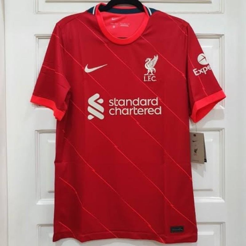 GB67JG Import Jersey bola Liverpool home 2021/2022 Lfp Liv Home 21/22 Grade Ori Officia