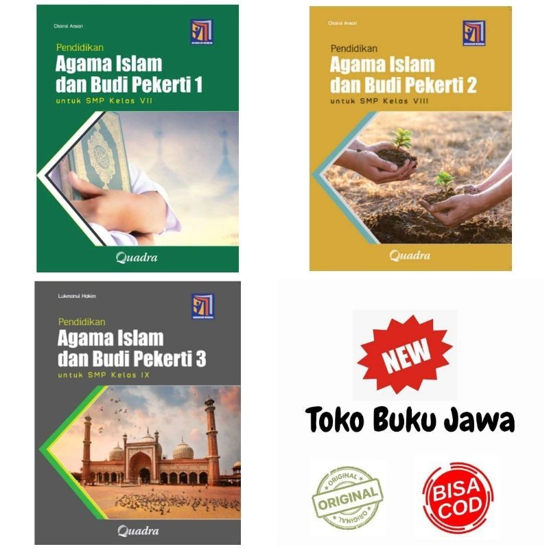 Buku SMP Pendidikan Agama Islam Dan Budi Pekerti Kelas 7 8 9  VII VIII IX Kurikulum Merdeka Quadra
