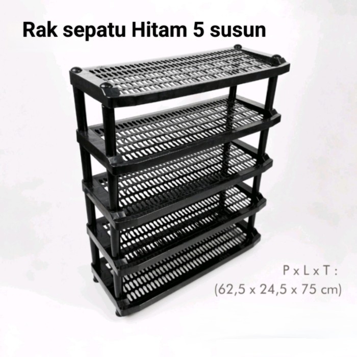 Rak sepatu 5 susun plastik serbaguna - Rak sepatu 4 susun plastik serbaguna - Rak sepatu 3 susun pla