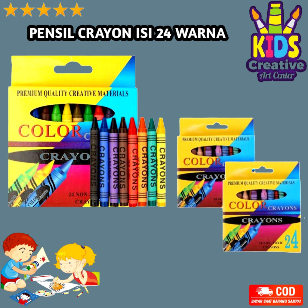 

PENSIL CRAYON ISI 24 WARNA / PENSIL WARNA GAMBAR 24PCS / CRAYON SET ANAK 24 ART SET / ARTSET 24 PCS / PENSIL KRAYON ANAK / N S