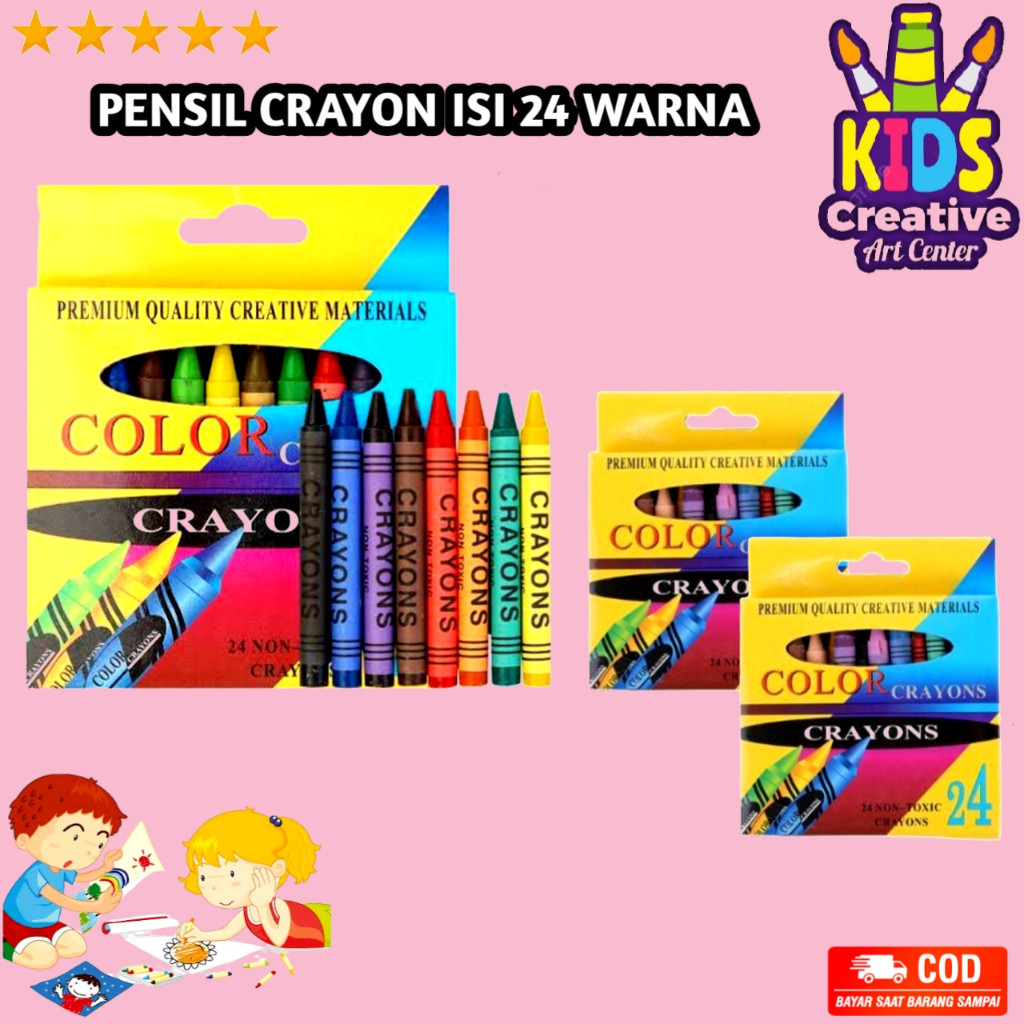 

PENSIL CRAYON ISI 24 WARNA / PENSIL WARNA GAMBAR 24PCS / CRAYON SET ANAK 24 ART SET / ARTSET 24 PCS / PENSIL KRAYON ANAK / S N